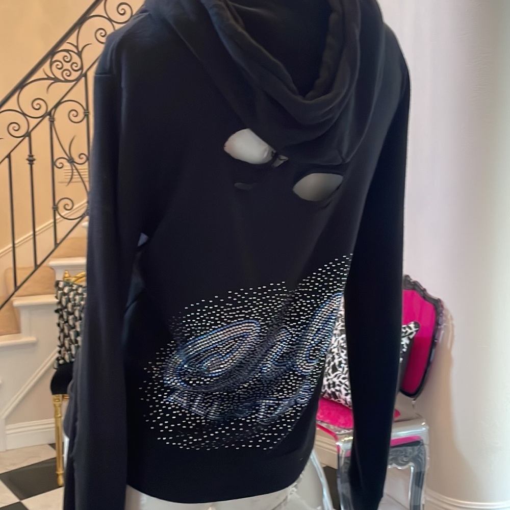 Black ripped/distressed hoodie from the California Allstars - Picture 5 of 8